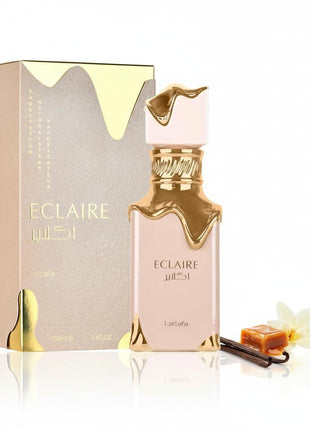 Lattafa Eclaire - Vanilla, Caramel, Sweet, Floral - Eau de Parfum Long-Lasting Fragrance for Women, 3.40 Ounce / 100 ml