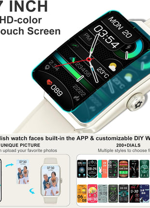 Fitness Tracker, Step Counter with 24/7 Heart Rate Blood Oxygen Sleep Monitor, Fitness Watch with 100+ Sports Modes, Waterproof Activity Smart Watches for Women Men Android iOS