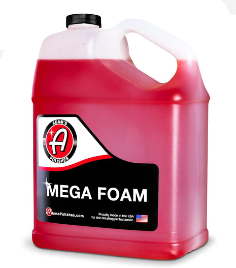 Adam's Mega Foam Car Wash Soap (Gallon) – pH Neutral, Ultra Concentrated for Foam Cannon, Foaming Spray Gun, or Bucket – Safe for Wax, Sealants & Ceramic Coating – High Suds Car Cleaner