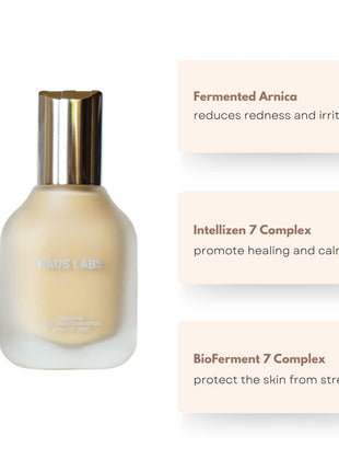 HAUS LABS BY LADY GAGA Triclone Skin Tech Medium Coverage Foundation with Fermented Arnica 110 Light Neutral