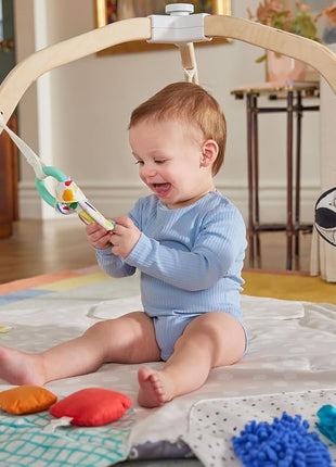 Lovevery, The Play Gym with Sensory Strands, Tummy Time Play Mat with Developmental Zones & Detachable Sensory Toys, Parent-Approved Baby Essential