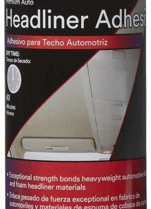 3M Headliner & Fabric Adhesive, 18.1 oz., Exceptional Strength Bonds Heavyweight Automotive Fabrics to Metal Surfaces, For Bonding Headlines, Carpet, Foam and Others, Quick & Easy Application (38808)
