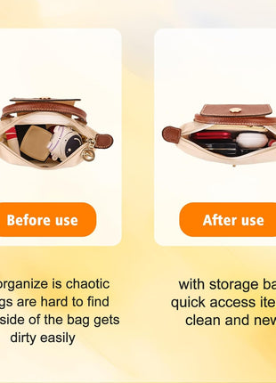 2Sets Shoulder Strap for Longchamp Bag Women, Purse Organizer, No-Punch Length Adjustable Leather Replacement Strap