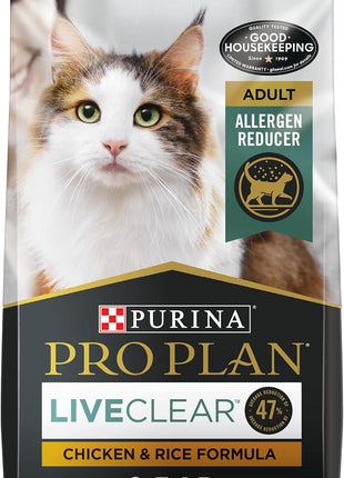 Purina Pro Plan Allergen Reducing, High Protein Cat Food, LIVECLEAR Chicken and Rice Formula