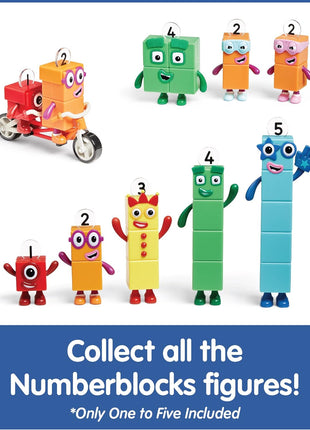 hand2mind Numberblocks Friends One to Five, Action Figure Set, Toy Figures & Playsets, Small Figurines for Kids, Counting Blocks, Numbers for Toddlers, Math Toys, Kids Birthday Gifts