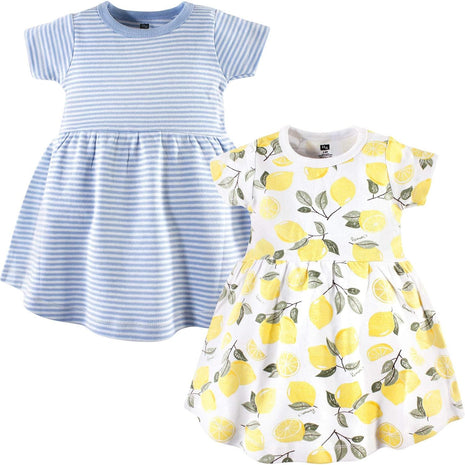 Hudson Baby Girl's Cotton Dresses, Lemons, 18-24 Months