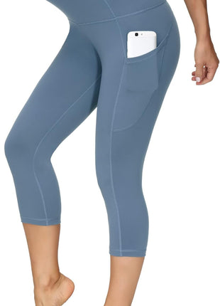 THE GYM PEOPLE Women's Thick High Waist Capris Yoga Pants Workout Leggings