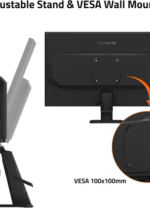 GIGABYTE - GS27U - 27 inch SS IPS Gaming Monitor - UHD 3840x2160-160Hz - 1ms MPRT - AMD FreeSync Premium - HDMI, DP - Black