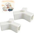 2 Pack Top Connector Replacement Compatible with Lovevery Play Gym â€“ Top Clamp/Bracket Kit, Durable PETG Replacement Parts (White)