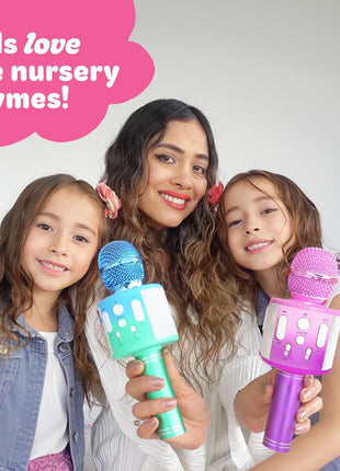 Move2Play, Kids Karaoke Microphone | Includes Pre-Loaded Songs & Bluetooth | Kids Birthday Party Gift | Toy for All Ages 2, 3, 4, 5, 6+ Year Old Girls, Boys & Toddlers