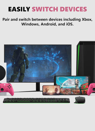 Xbox Core Wireless Gaming Controller – Deep Pink Series X|S, One, Windows PC, Android, and iOS