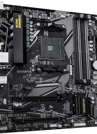 GIGABYTE B550M DS3H AC R2 AMD AM4 Motherboard, Micro-ATX, DDR4, Dual M.2, SATA 6Gb/s, WIFI5, Realtek GbE LAN, PCIe 4.0