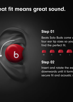 Beats Solo Buds - Wireless Bluetooth Earbuds | 18 Hours of Battery Life | Apple & Android Compatibility | Built-in Microphone - Matte Black
