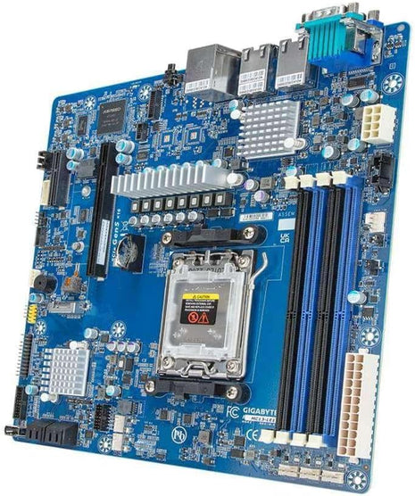 Gigabyte MC13-LE1 Socket AM5 Micro-ATX AMD Ryzen 7000 Series Processors DDR5 Unbuffered ECC/Non-ECC Dual Channel 2 x 10GbE LAN Ports Bulk Brand