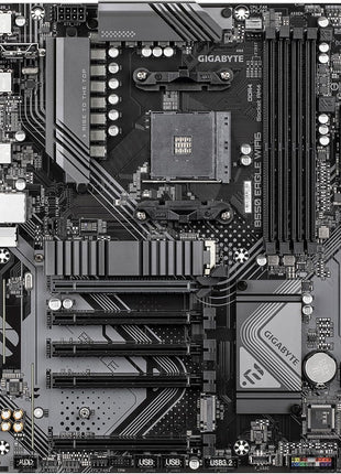 GIGABYTE B550 Eagle WIFI6 AMD AM4 ATX Motherboard, Supports Ryzen 5000/4000/3000 Processors, DDR4, 10+3 Power Phase, 2X M.2, PCIe 4.0, USB-C, WIFI6, GbE LAN, PCIe EZ-Latch, EZ-Latch, RGB Fusion