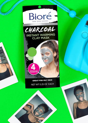 Bioré Blue Agave & Baking Soda Whipped Nourishing Detox Mask, 4 Ounces, Dermatologist Tested, Non-Comedogenic, Oil Free