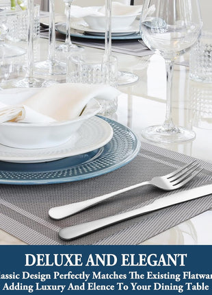 Dinner Forks,Set of 16 Top Food Grade Stainless Steel Silverware Forks,Table Forks,Flatware Forks,8 Inches,Mirror Finish & Dishwasher Safe,Use for Home,Kitchen or Restaurant