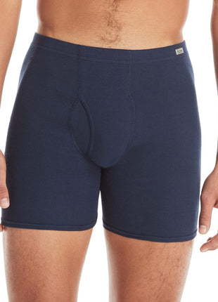 Hanes Men's Tagless Boxer Briefs with Fabric-Covered Waistband - Multiple Packs Available