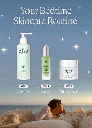 OSEA Dream Night Cream with Bio-Retinol - Anti-Aging Hydrating Face Cream with Algae-Derived Bio Retinol - Plumps, Firms, & Smooths Line and Wrinkles