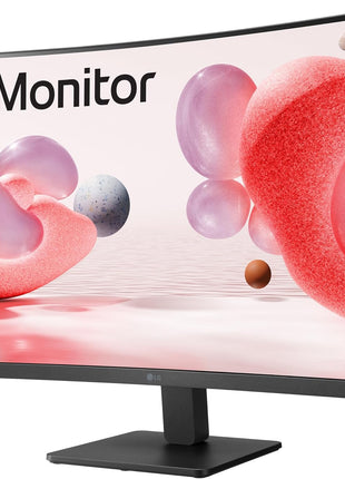 LG 32MR50C-B Curved Monitor 32-Inch FHD 100Hz AMD FreeSync OnScreen Control Dynamic Action Sync Black Stabilizer Tilt Stand (HDMI) - Black