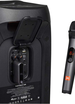 JBL Wireless Two Microphone System with Dual-Channel Receiver, Black