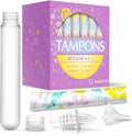 GoPong Tampon Flasks 12 Pack (18 oz Total)   Hidden Alcohol Travel Flasks for Women   Secret Liquor Containers for Nightclubs, Festivals, Cruises, and Sports Events ? Includes Funnel & Spout