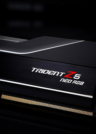G.SKILL Trident Z5 Neo RGB Series DDR5 RAM (AMD EXPO) 32GB (2x16GB) 8000MT/s CL38-48-48-128 1.45V Desktop Computer Memory U-DIMM - Matte Black (F5-8000J3848H16GX2-TZ5NR)