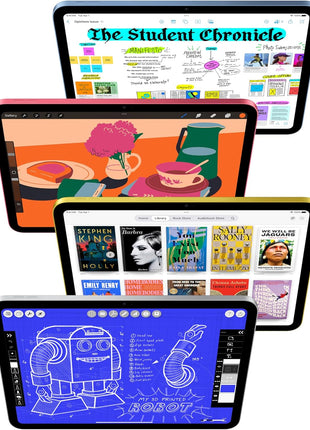 Apple iPad 11-inch: A16 chip, 11-inch Model, Liquid Retina Display, 256GB, Wi-Fi 6, 12MP Front/12MP Back Camera, Touch ID, All-Day Battery Life — Blue