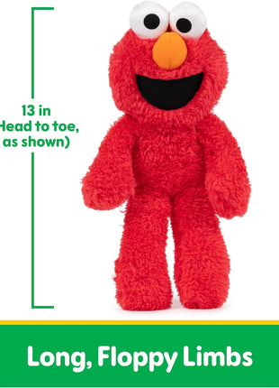 GUND Sesame Street Elmo Take Along Buddy 13-Inch Plush Toy for Ages 1+ | Soft Tactile Sensory Details Promote Pretend Play and Emotional Expression during Early Learning; Thoughtful Toddler Gift