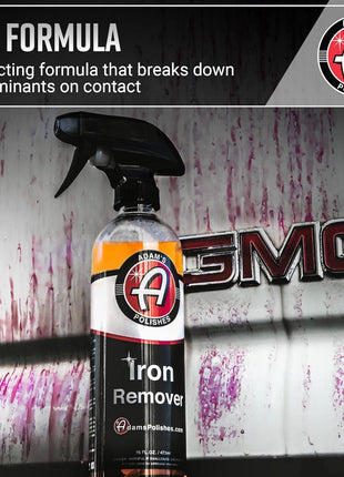 Adam's Iron Remover (16oz) - Iron Out Fallout & Stop Rust Remover Spray for Car Detailing Removes Iron Particles in Auto Paint, Wheels, Motorcycle, RV & Boat - Use Before Clay Bar, Wax or Car Wash