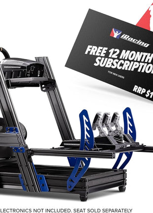 Next Level Racing F-GT Elite Formula and GT Aluminum Profile Simulator Cockpit iRacing Edition (NLR-E012) - PC