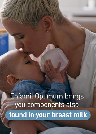 Enfamil Optimum (Enspire), Our Closest Formula to Breast Milk, Immune-Supporting Lactoferrin and Brain-Building DHA Baby Formula, Powder 30 Oz Refill, Pack of 4