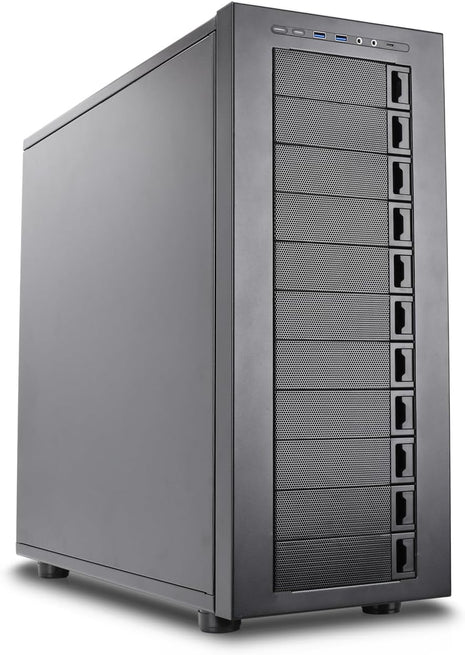 Rosewill Thor NAS - Full Tower Workstation Server Chassis | Supports up to 11 x 3.5 HDD or 13 x 2.5 SSD | E-ATX Compatible | 1 x 140mm PWM Fan | USB 3.2 Type-C | AI Servers & DIY NAS