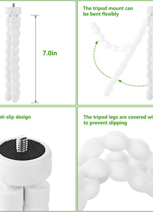 wochel Baby Monitor Mount Compatible with Nanit Pro Smart Baby Monitor & Flex Stand Nanit Baby Monitor, Portable Travel Stand Tripod Baby Camera Mount Attach Your Baby Cam Wherever You Like