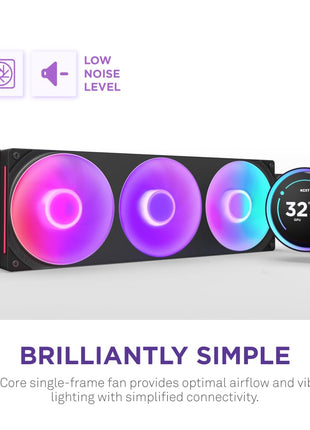 NZXT Kraken Elite 360 RGB 2024 - AIO CPU Liquid Cooler - 360mm Radiator - F360 RGB Core Fan - Customizable 2.72 inch IPS LCD - NZXT Turbine Pump - AMD® AM5, AM4 - Intel® LGA 1851/1700, 1200/115X - Black