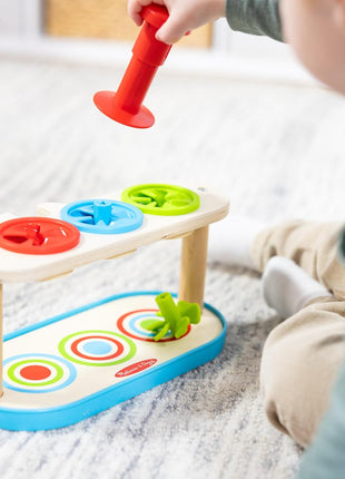 Melissa & Doug Match & Push Spinning Tops Developmental Skills Toy for Girls and Boys 2+ - FSC-Certified