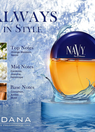 Dana Navy Cologne Spray for Women, 1.5 Ounce