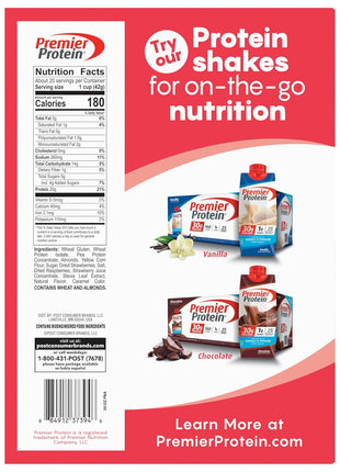Premier Protein Mixed Berry Almond cereal, high protein cereal, protein rich breakfast or snack made with real berries and almonds, 30 Ounce - 1 Count