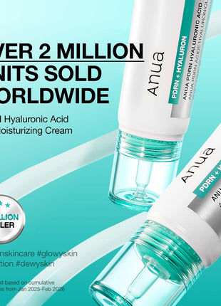 ANUA PDRN Hyaluronic Acid 100 Moisturizing Cream, 2.02 fl oz