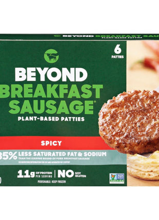 Beyond Meat Beyond Breakfast Sausage Plant Based Breakfast Patties, Spicy 7.4 oz