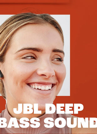 JBL Vibe Beam - True Wireless JBL Deep Bass Sound Earbuds, Bluetooth 5.2, Water & Dust Resistant, Hands-free call with VoiceAware, Up to 32 hours of battery life (Black)