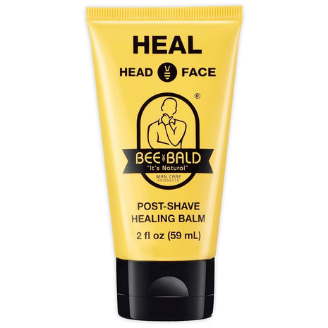 Bee Bald HEAL Aftershave for Men, Calm & Soothes, After Shave Balm, 2 fl oz | Immediately Calms & Soothes Irritated Skin. Treats Razor Burn, Redness, Bumps on Head or Face. Perfect For Sensitive Skin.