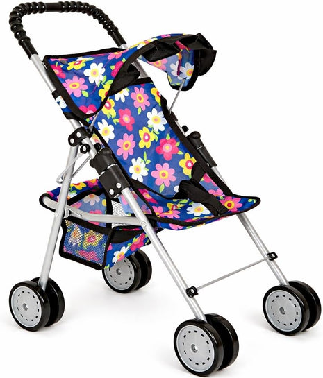 fash n kolor, My First Baby Doll Stroller with Flower Design with Basket in The Bottom- 2 Free Magic Bottles Included