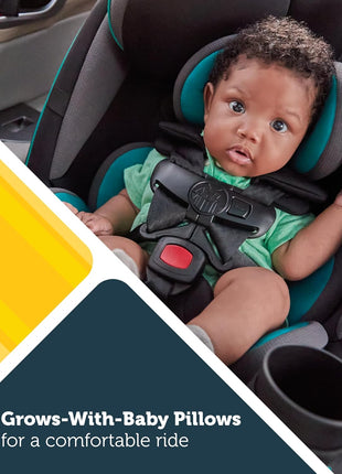 Safety 1st Grow and Go All-in-One Convertible Car Seat, Rear Facing, 5-40 lbs, Forward Facing (30–65 lbs), High Back Booster Seat 40-100 pounds, Alaskan Blue