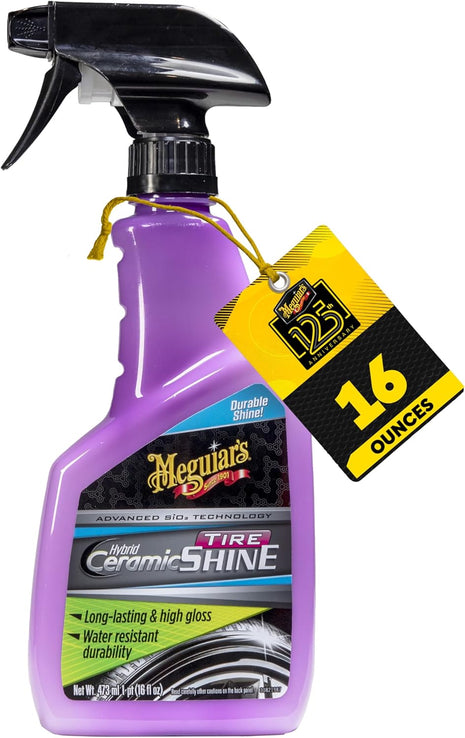 Meguiar's Hybrid Ceramic Tire Shine - Long-Lasting Shine That's Durable & Water-Resistant Hybrid Ceramic Technology - 16 Oz Spray