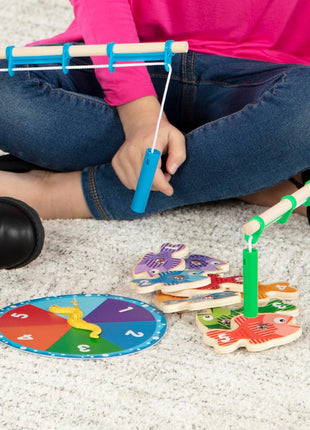 Melissa & Doug Catch & Count Wooden Fishing Game With 2 Magnetic Rods