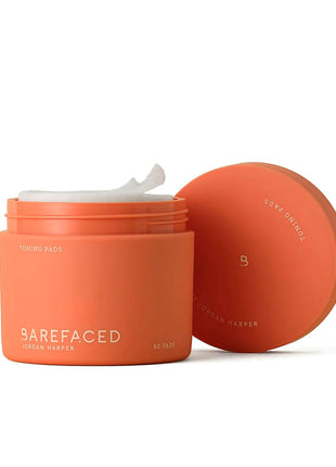 Barefaced Toning and Exfoliating Pads | Glycolic and Salicylic Acid Face Wipes for Blemishes, Dark Spots, and Uneven Texture | Daily Resurfacing Peels for Clear, Glowing Skin (60 Pads)