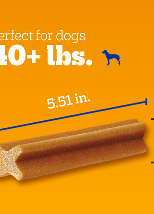 Pedigree Dentastix Large Breed Dog Dental Treats, Variety, 51 Count | Original, Beef & Fresh Flavors, triple action dental care, reduces tartar, cleans teeth, freshens breath, for dogs 40+ lbs
