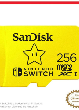 SanDisk 256GB microSDXC-Card, Licensed for Nintendo-Switch - SDSQXAO-256G-GNCZN