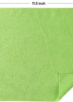 HOMEXCEL Microfiber Cleaning Cloths, 100 Pack Microfiber Towels for Cars, Lint & Scratch-Free Bulk Cleaning Rags for House, Kitchen, Car and Shop, Multicolor Absorbent Cleaning Towels 11.5 x 11.5 inch